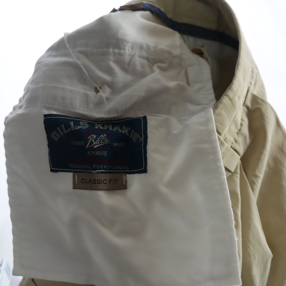Bills Khakis Pleated Pants 38 Tan Mens Classic Fit Chino Trousers - Picture 5 of 5
